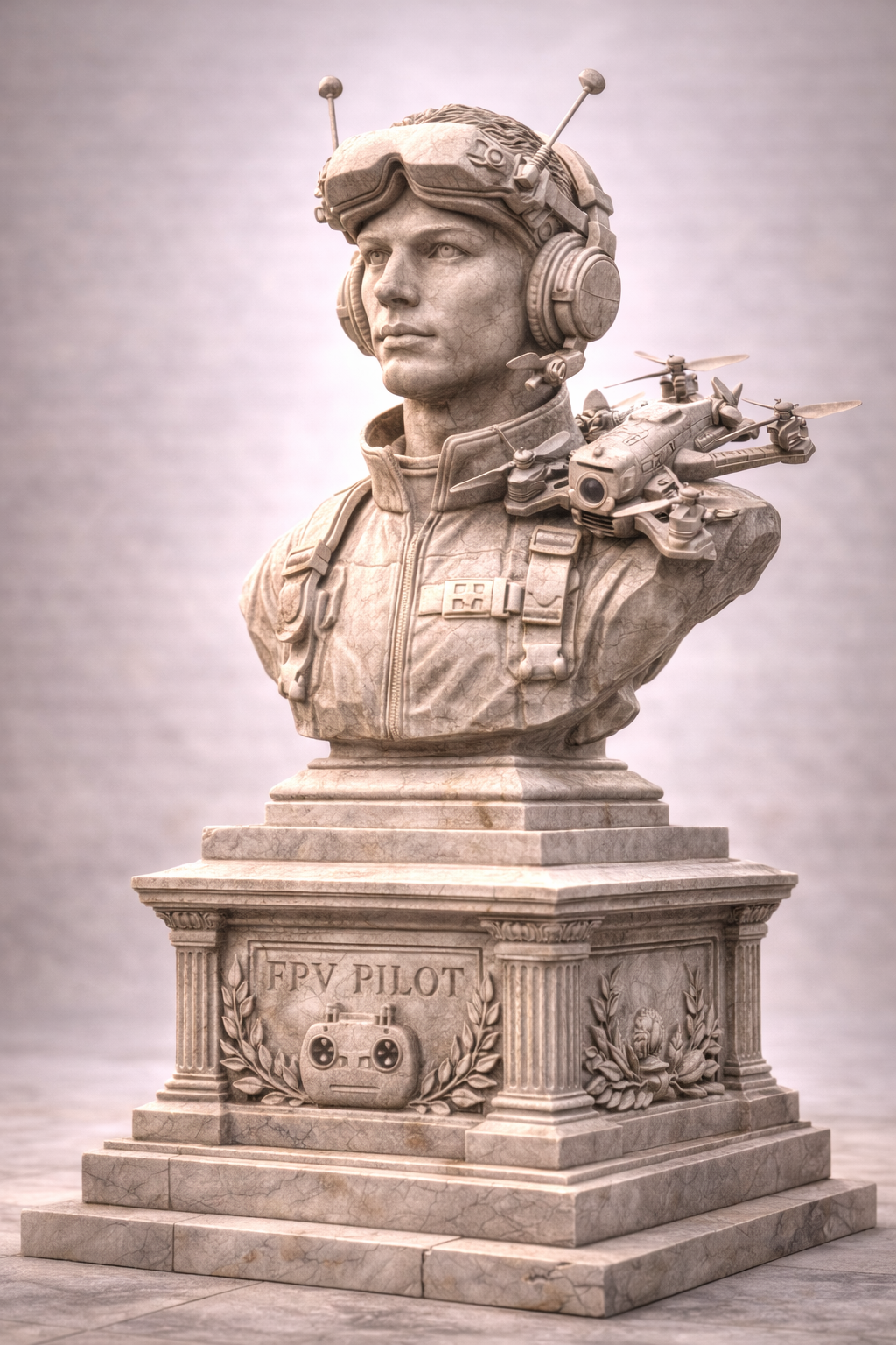 Drone Pilot Statue