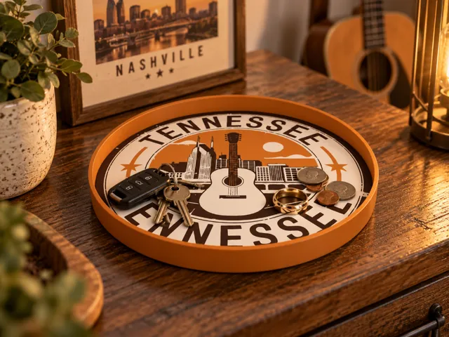 Tennessee Catch-All Tray | Nashville Skyline & Guitar