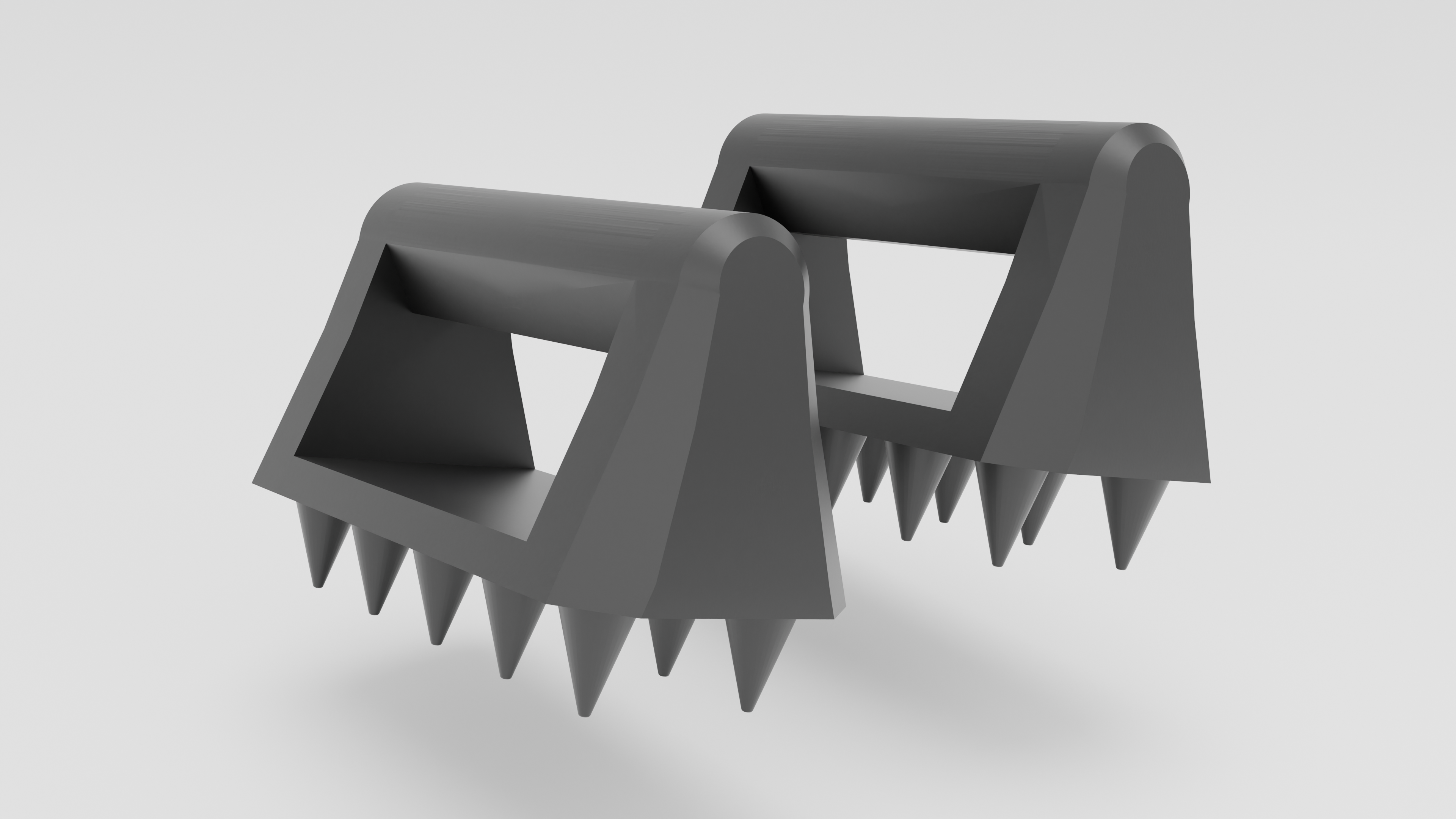 Spike Paralette / Push-Up Bar (Outdoor Remix) 3D model by Dan