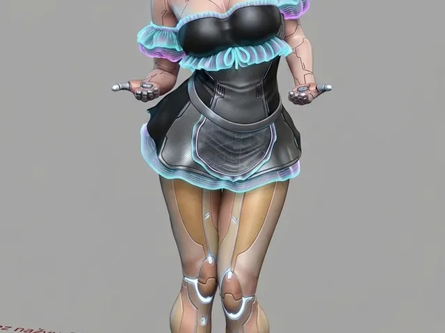 Cyber Maid Pen Holder
