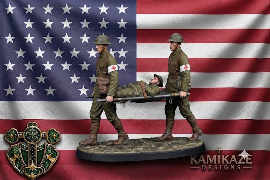 WWI American Stretcher Crew