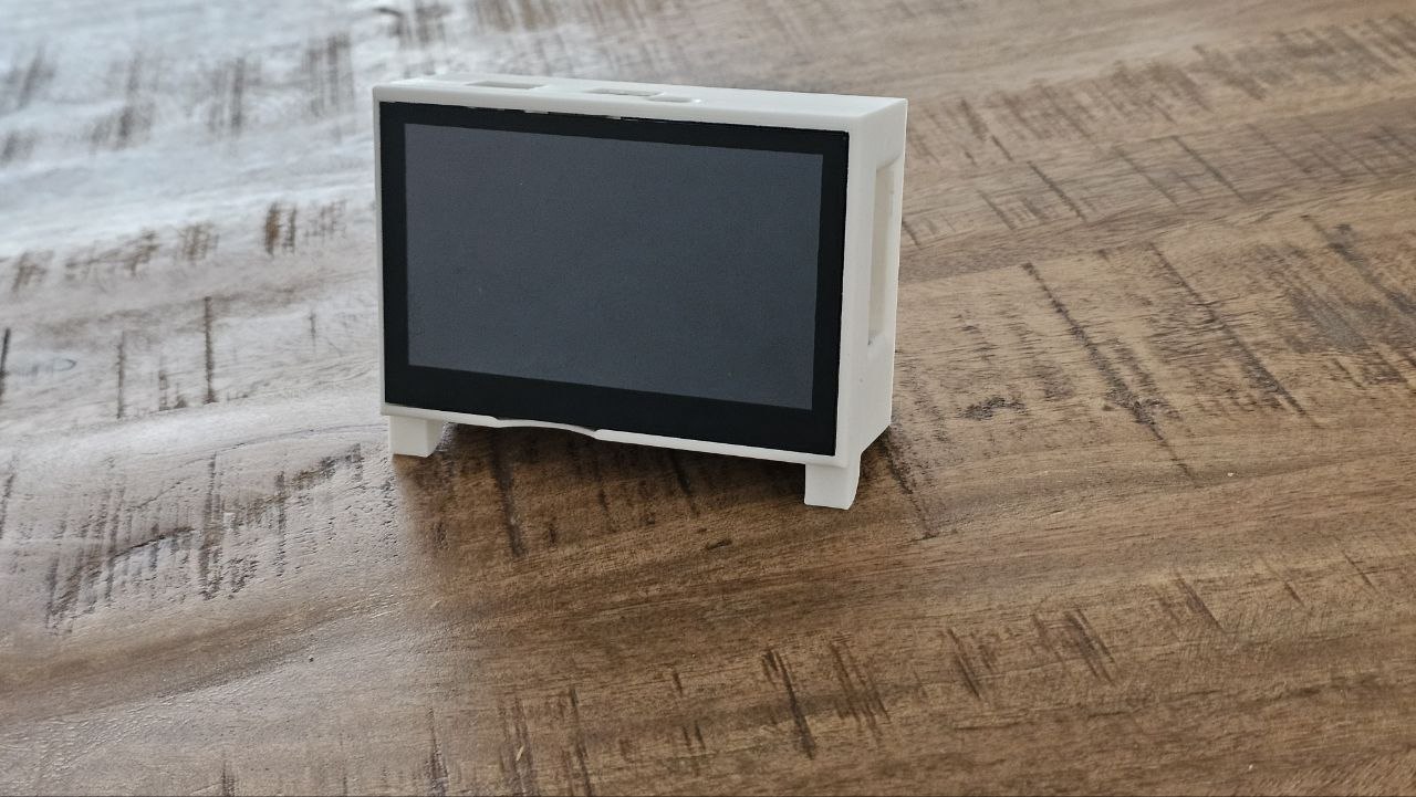Case for Raspberry Pi 5 with 4.3inch HDMI LCD (B) 800x480 3D model