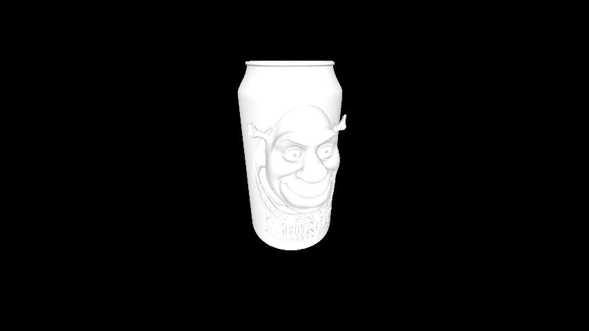 Shrek Beercan 3D model