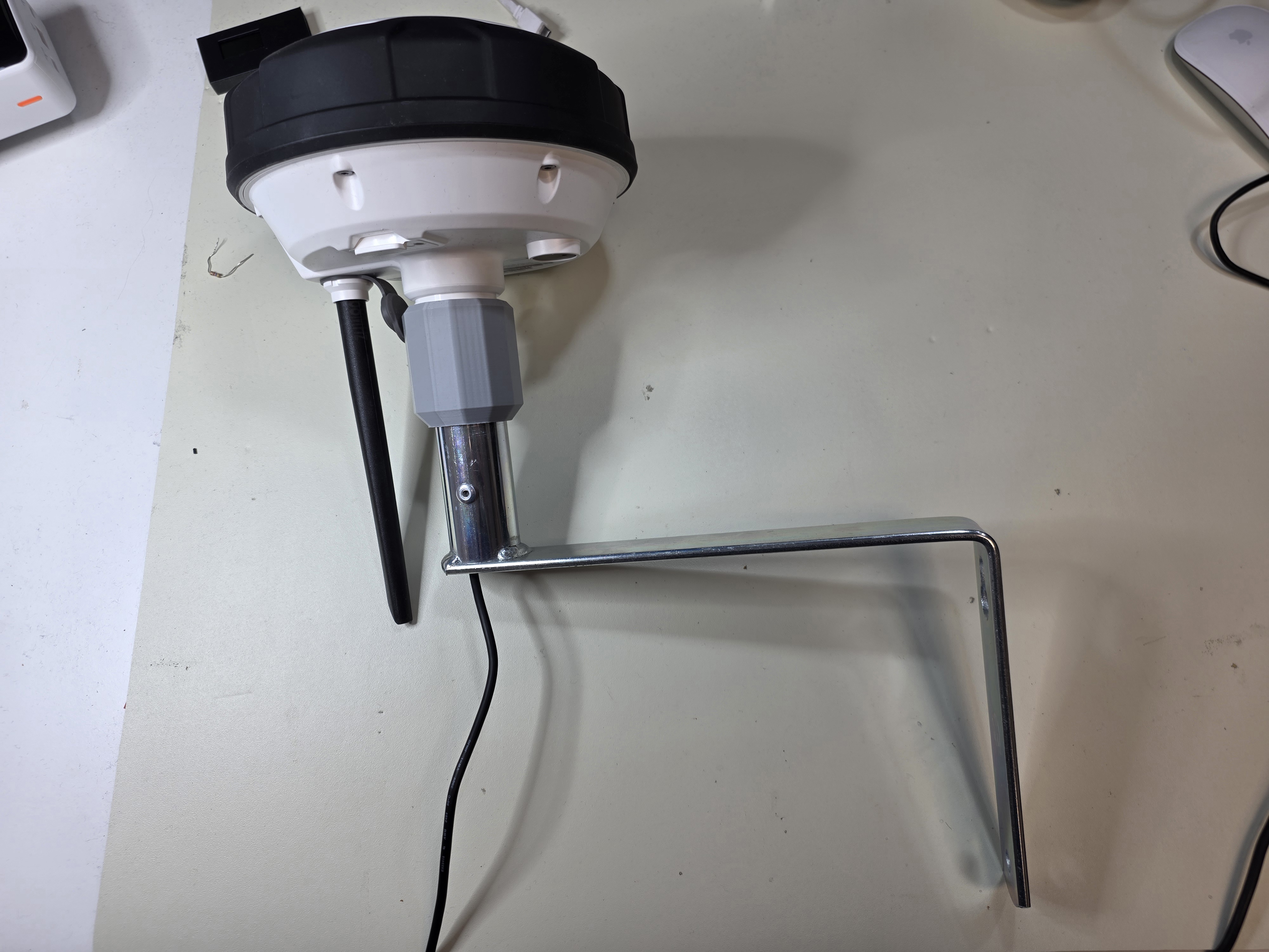 Luba 2 RTK Pipe mount (Biltema antenna mount) 3D model