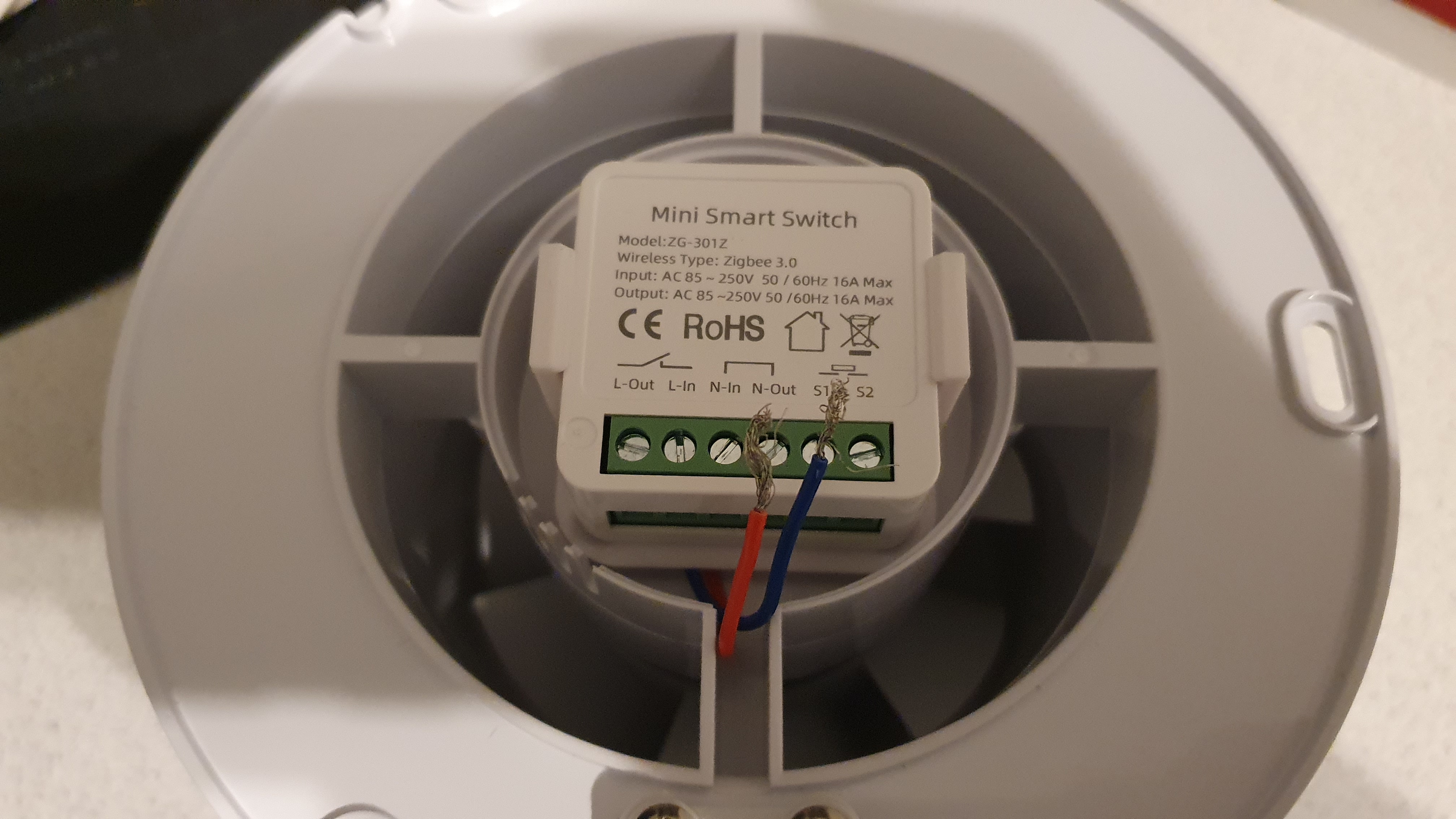 Zigbee switch support for bathroom fan — miniatura 3