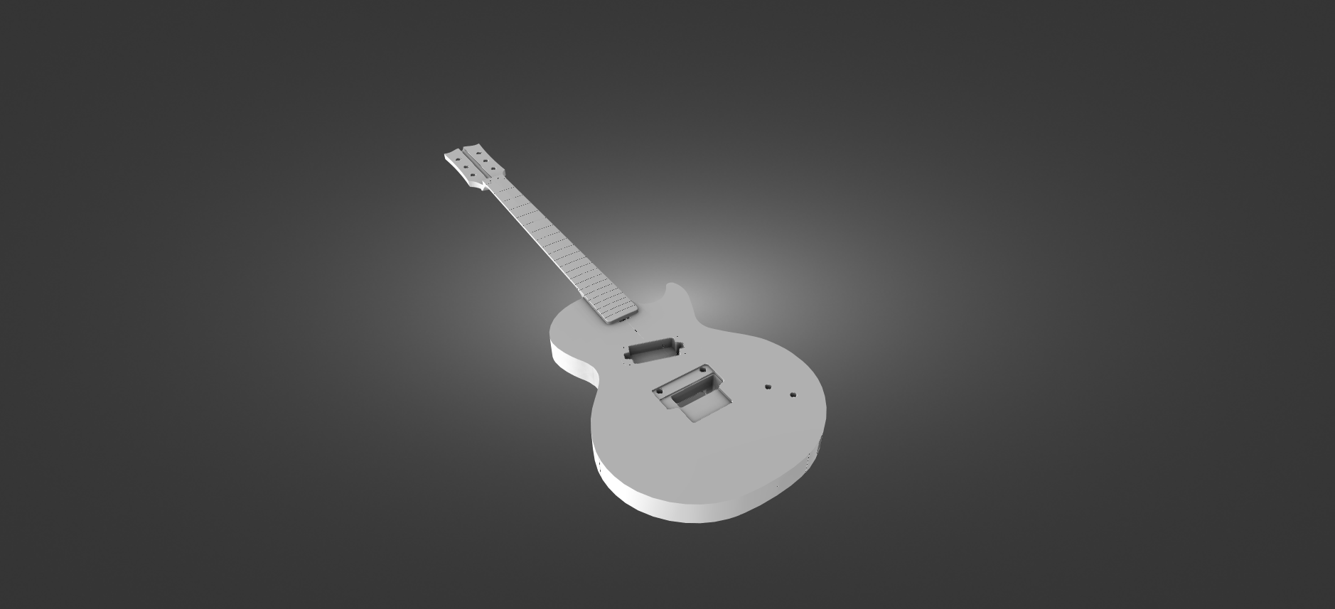 Les Paul With Floyd Rose V1 3D model