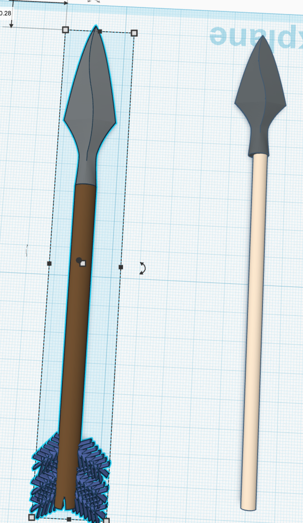 arrow and spear