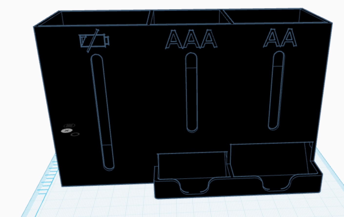 Battery Holder 3D model thumbnail