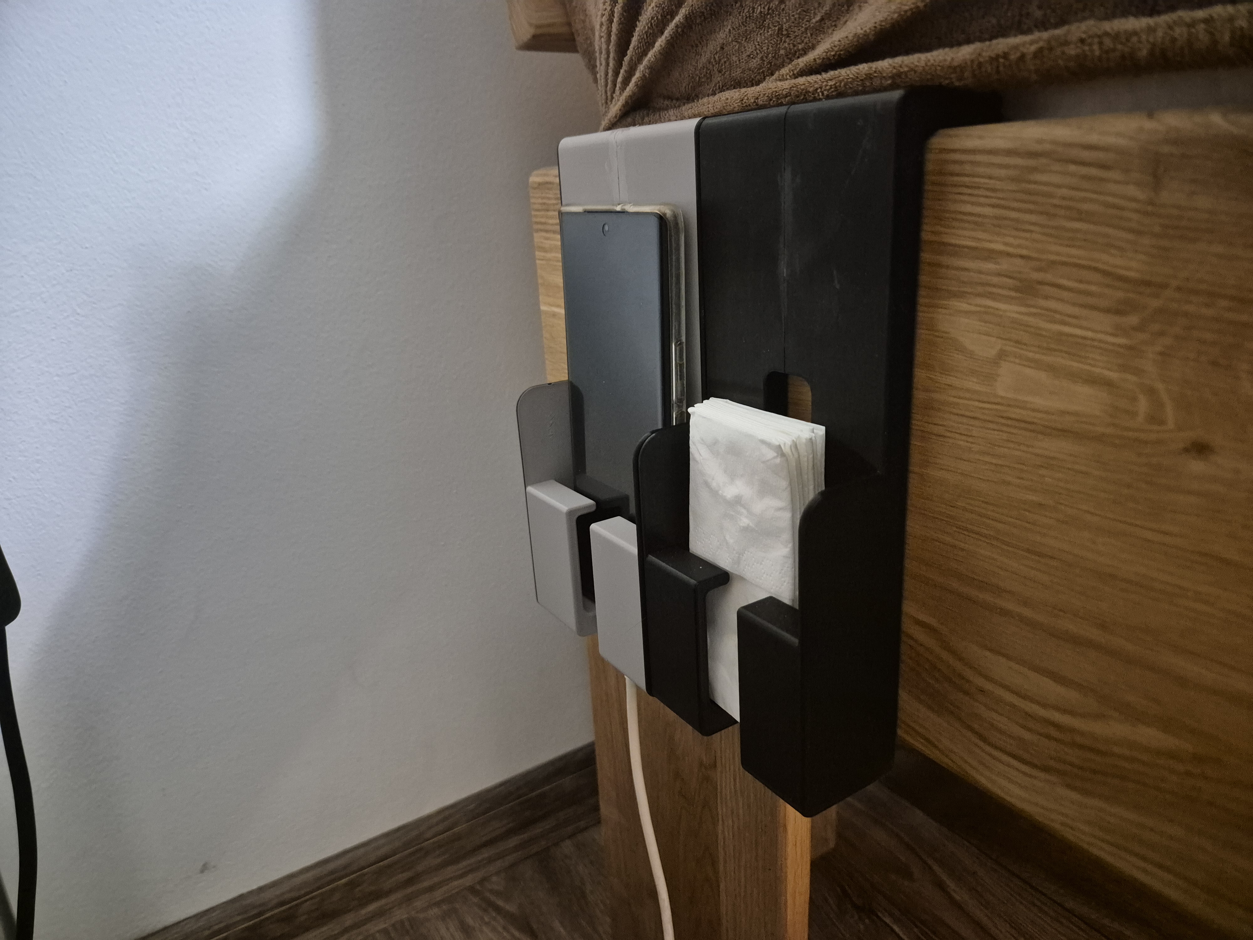 Bedside phone holder