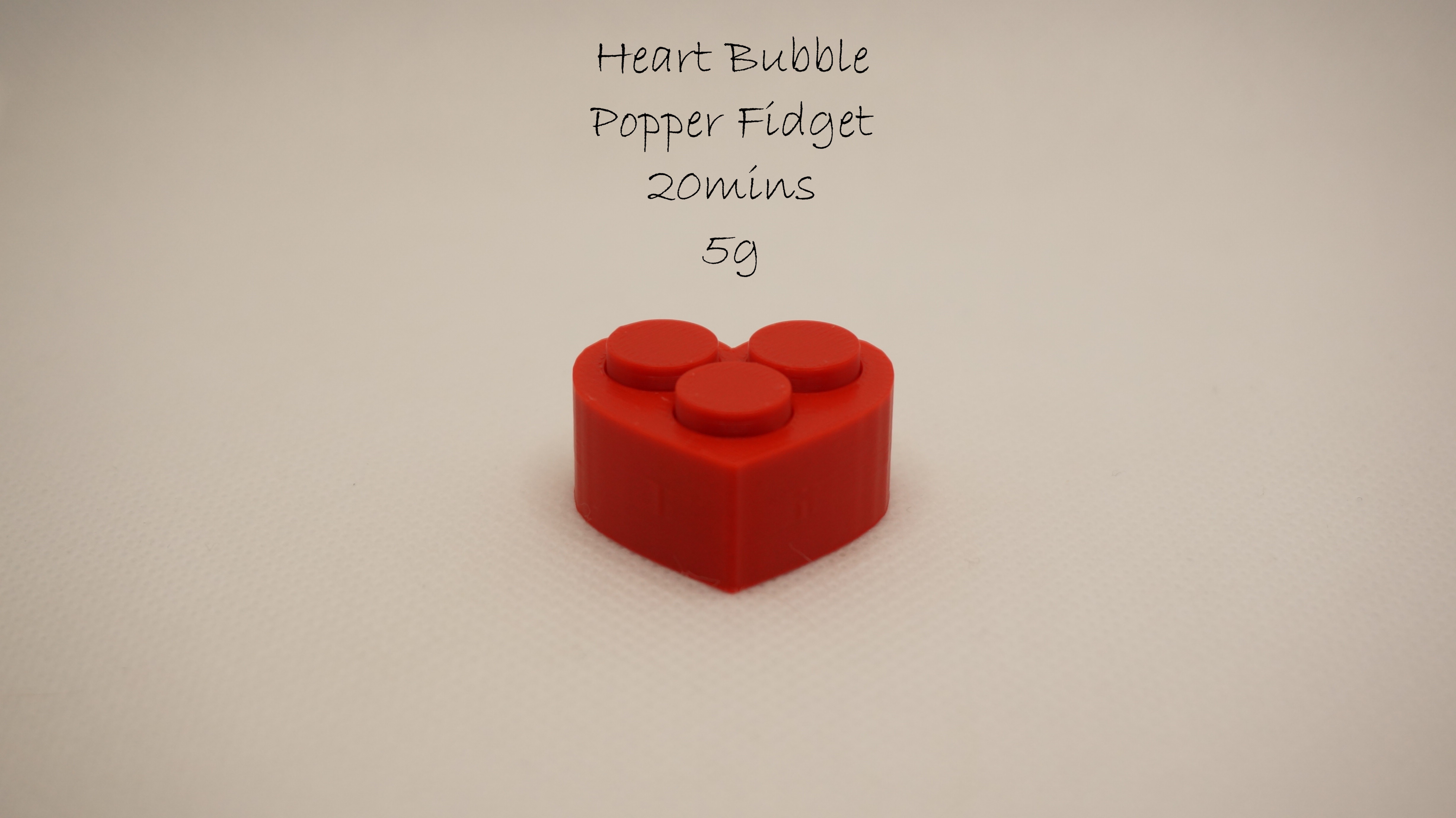 Heart Bubble Popper Fidget
