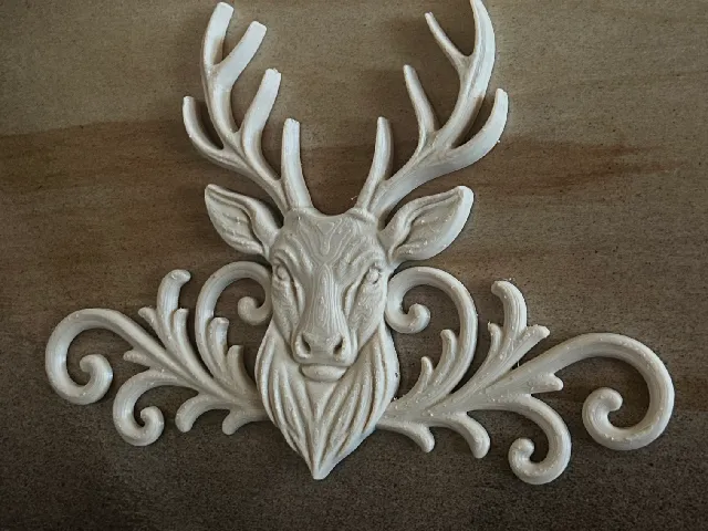 relief set deer animal symbol model