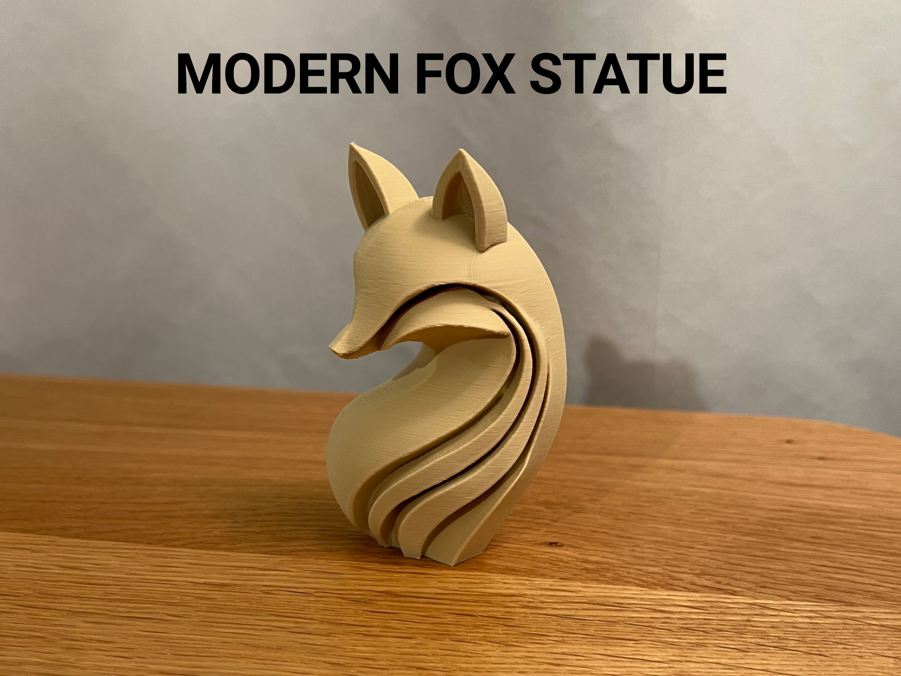 Modern Fox Statue