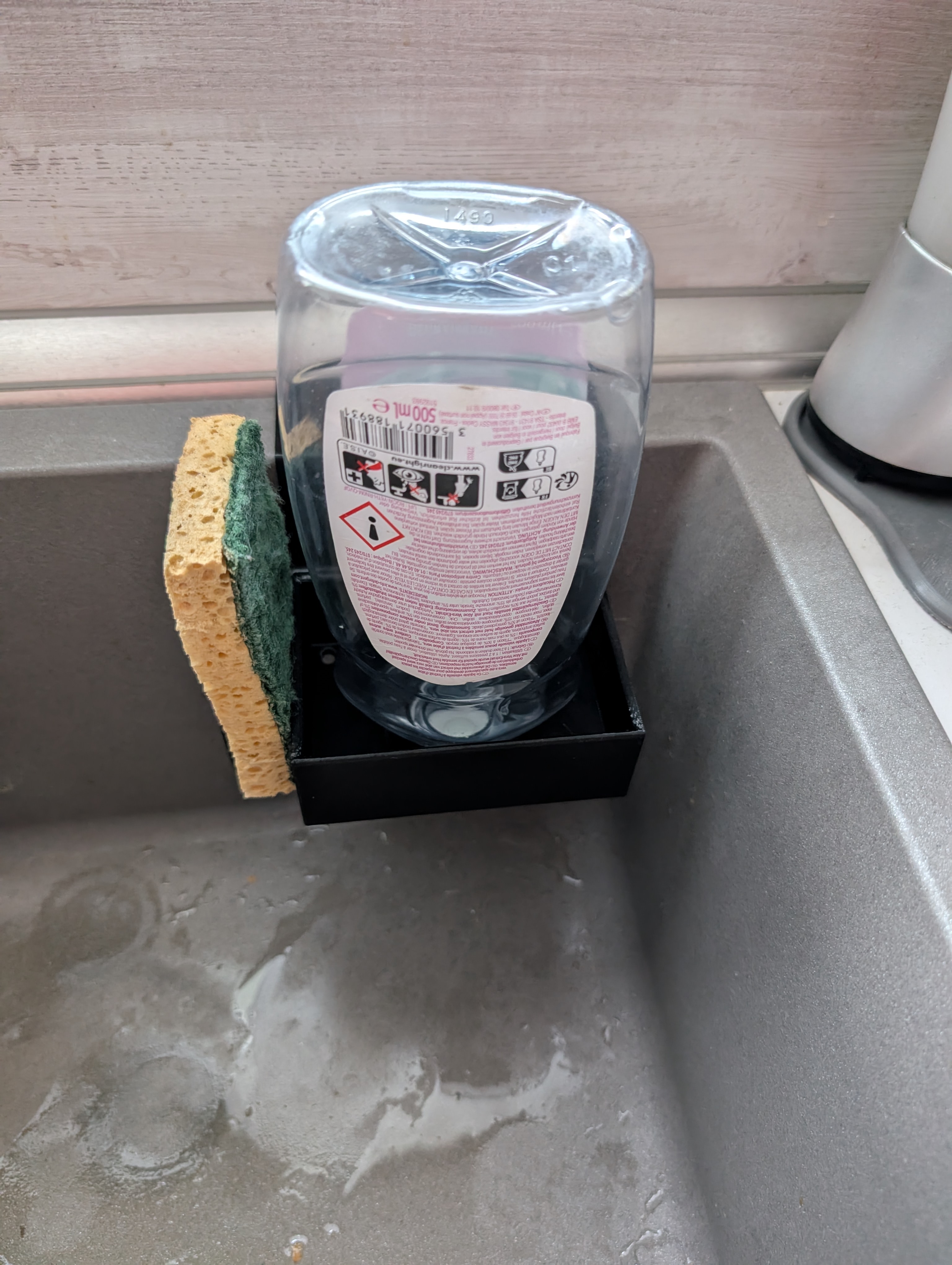 washing-up liquid and sponge holder for Blanco brand sink