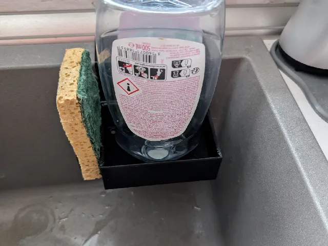 washing-up liquid and sponge holder for Blanco brand sink