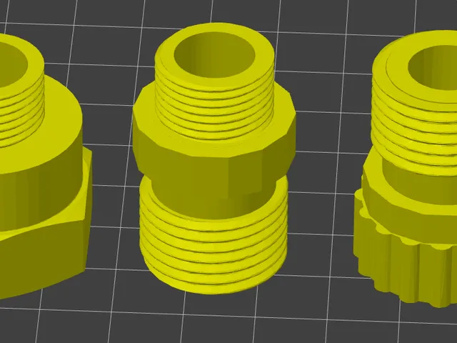 1/2 to 3/4 and  3/8  connectors / adapters