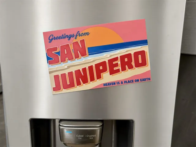 San Junipero California postcard Black Mirror