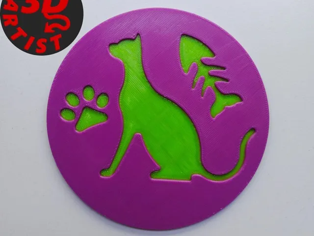 Cat Cup coaster