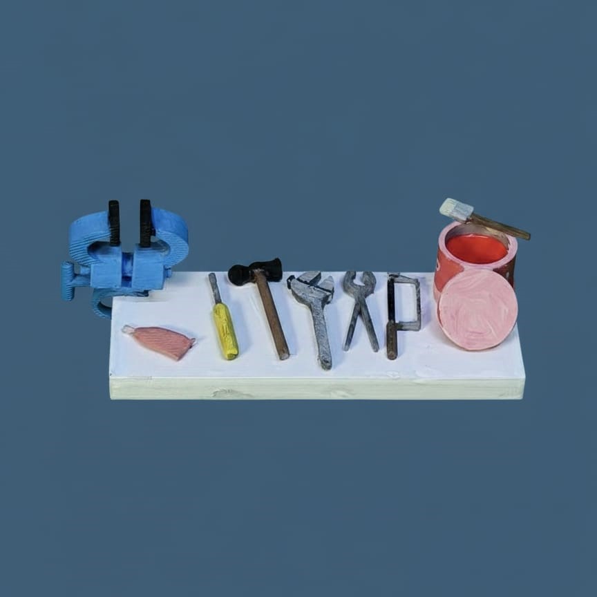 HERRAMIENTAS DE TALLER (MINI DIORAMA #2)