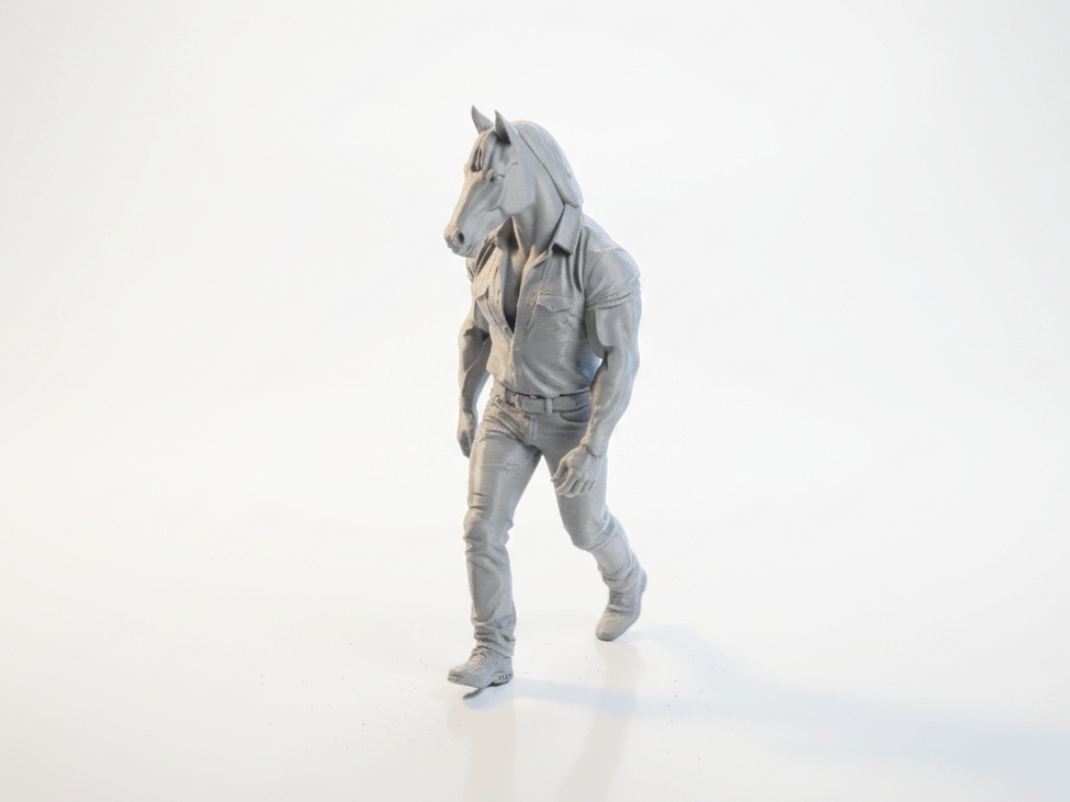 Horse Man Figurine Anthropomorphic Character 3D Printable
