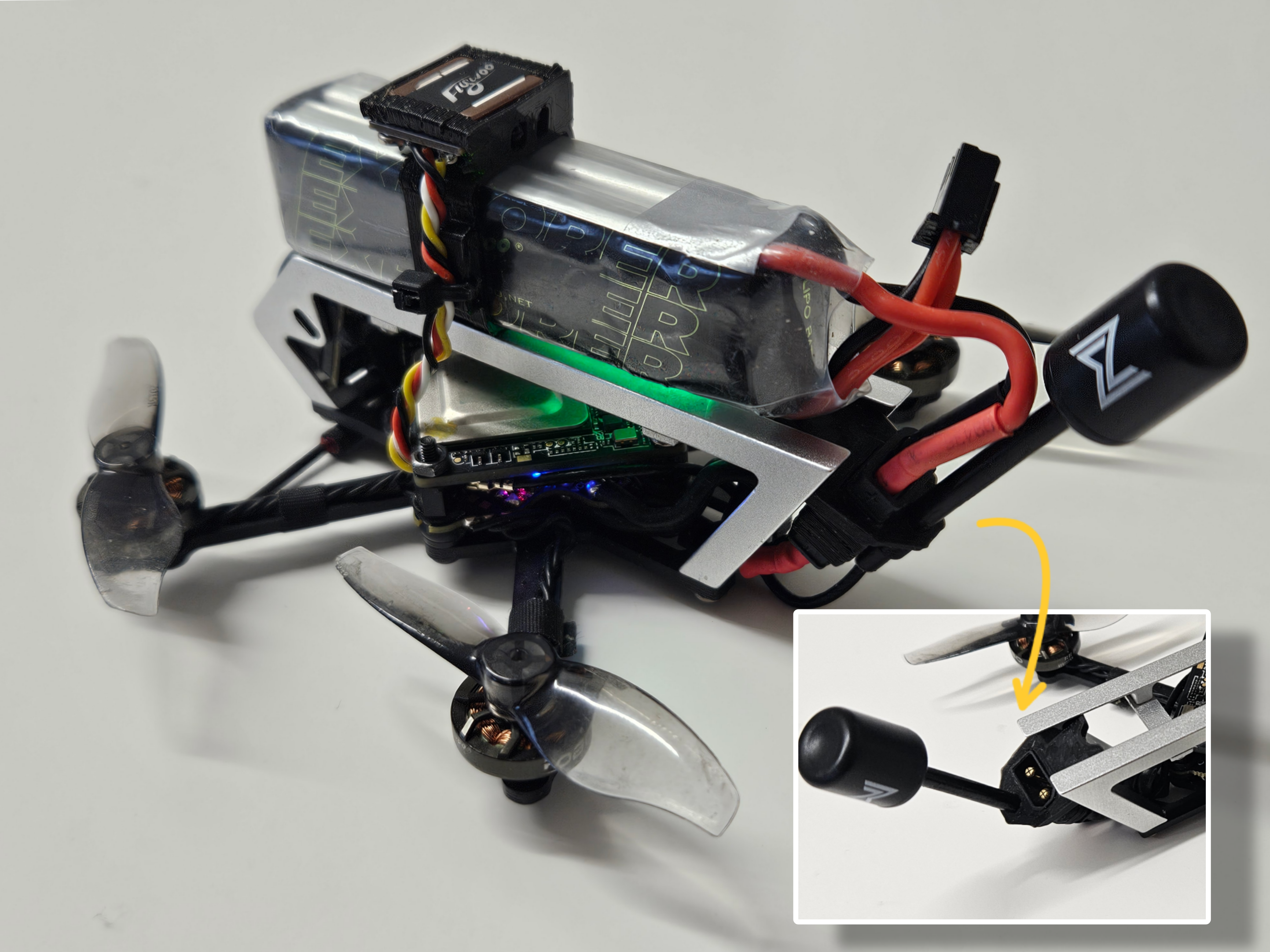 YMZFPV Lightning 2 XT30 and VTX Antenna Mount - WalleFPV