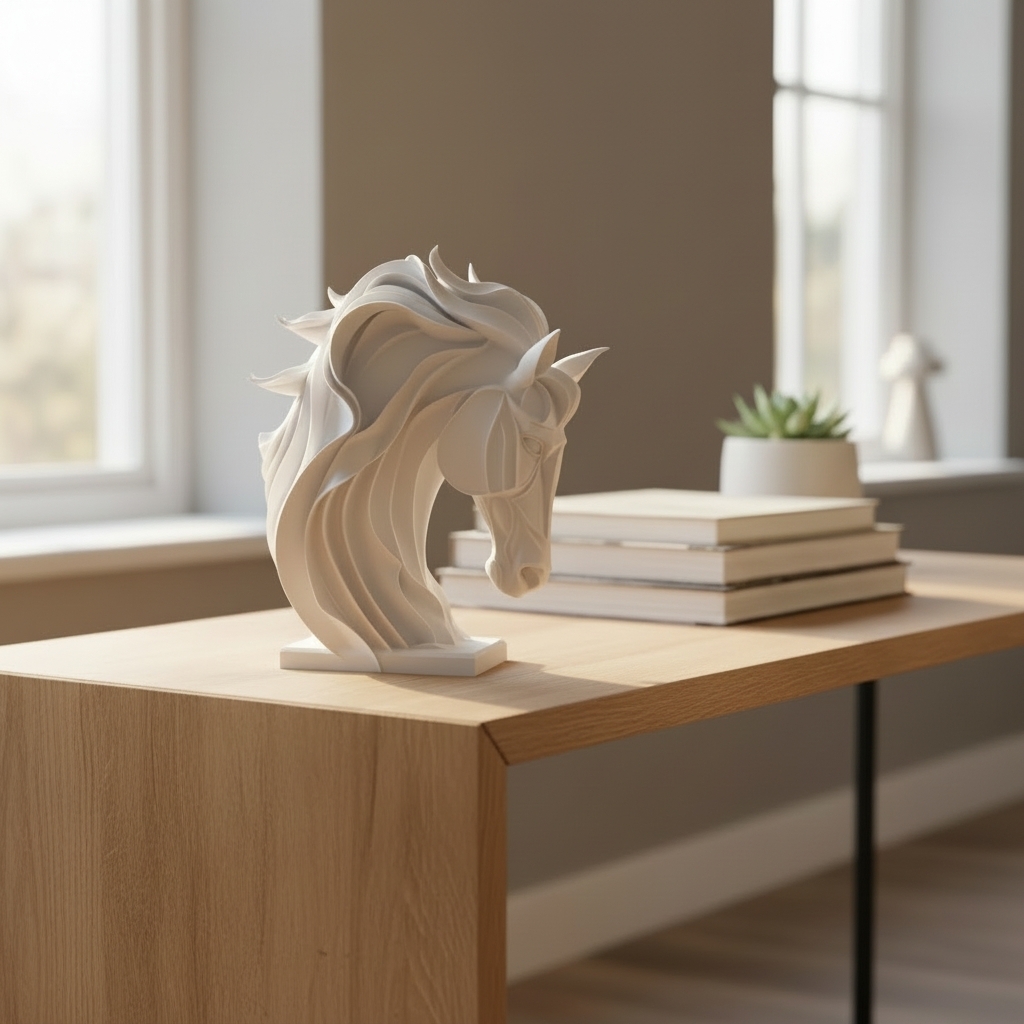 Beautiful Abstract Horse Sculpture — thumbnail 4