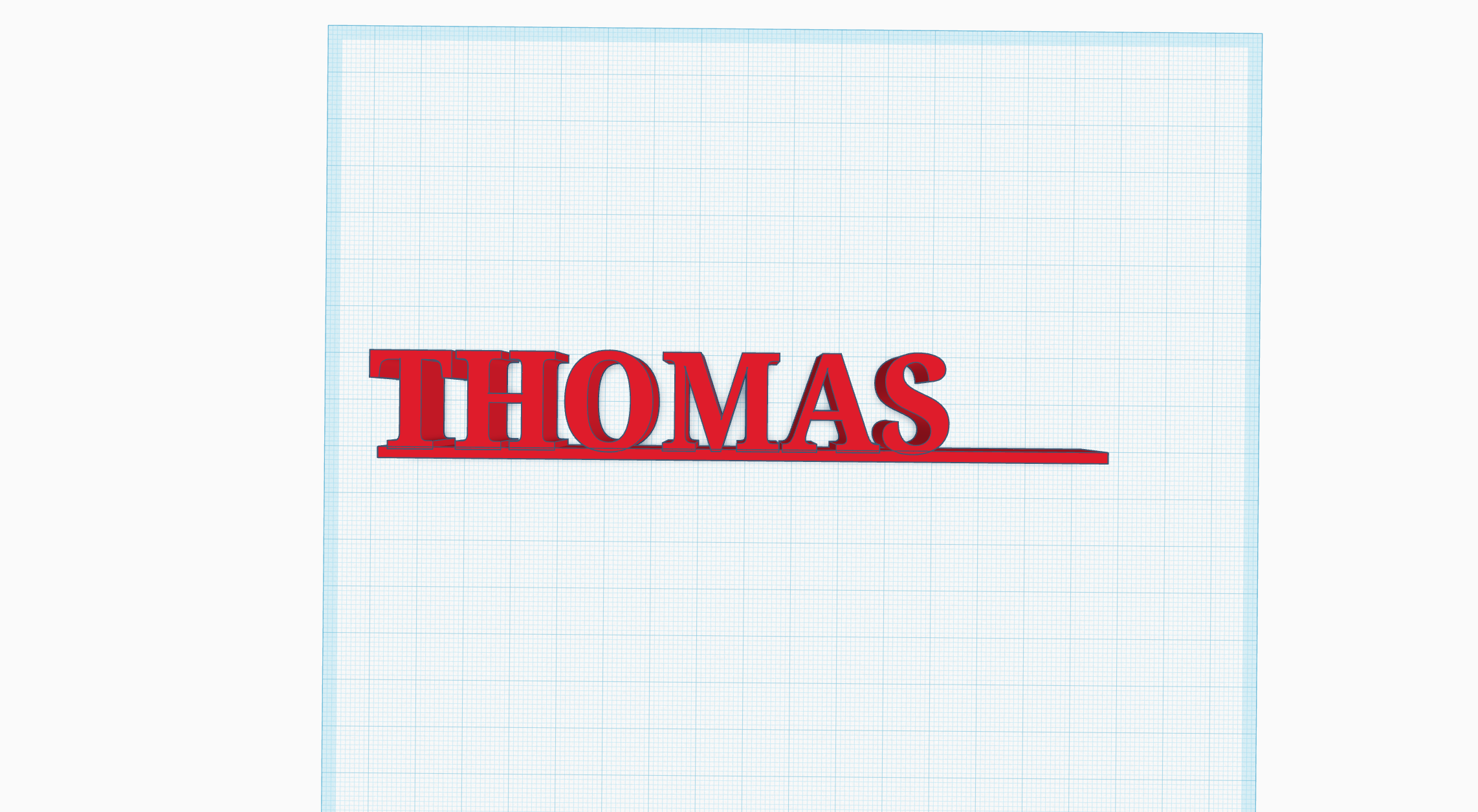 Thomas Name Plate