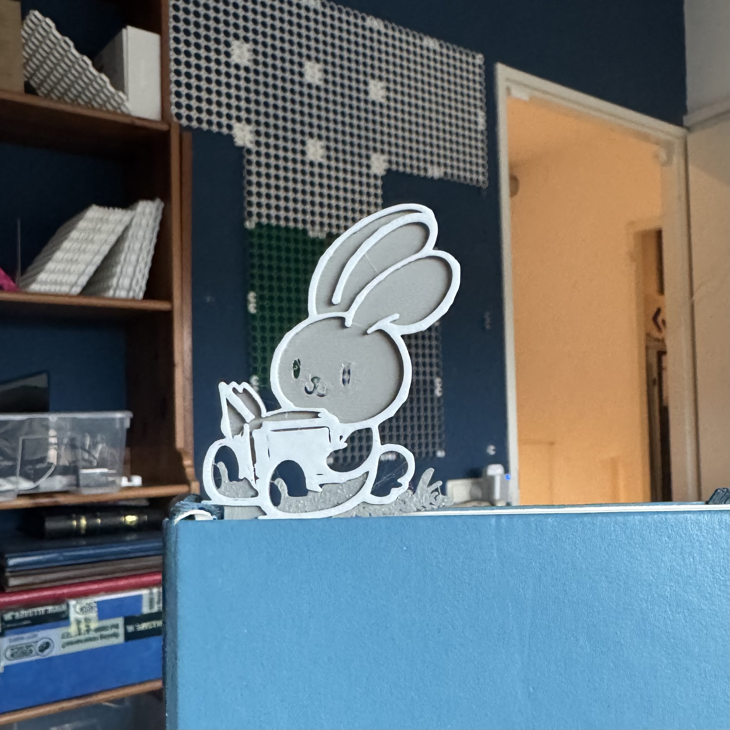 Miniatura 2 do modelo 3D Easter Bunny Bookmark