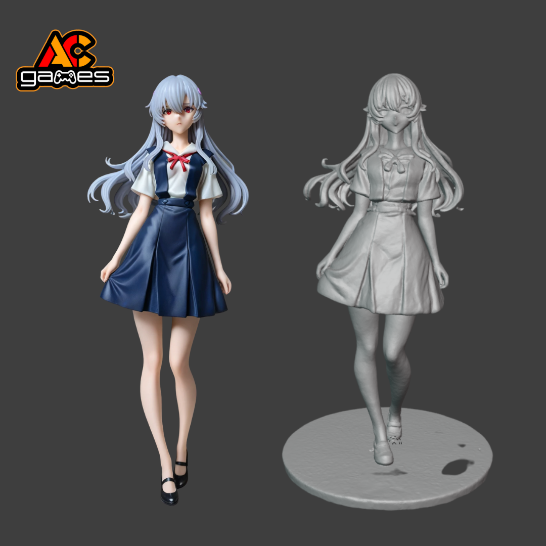 Rei Ayanami Colegial Style Evangelion