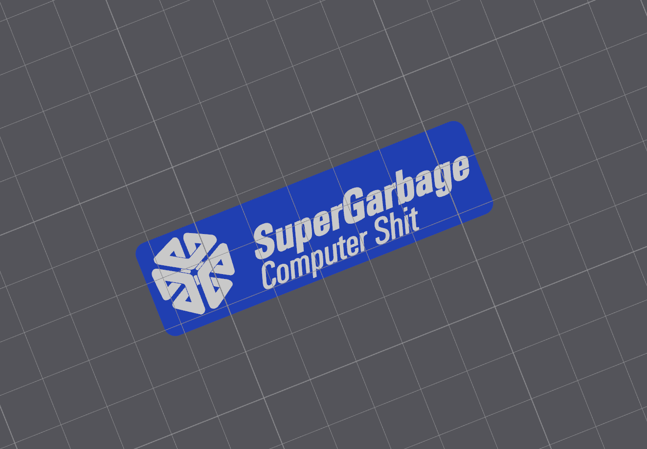 SuperGarbage SGI parody badge/keytag (now v2)