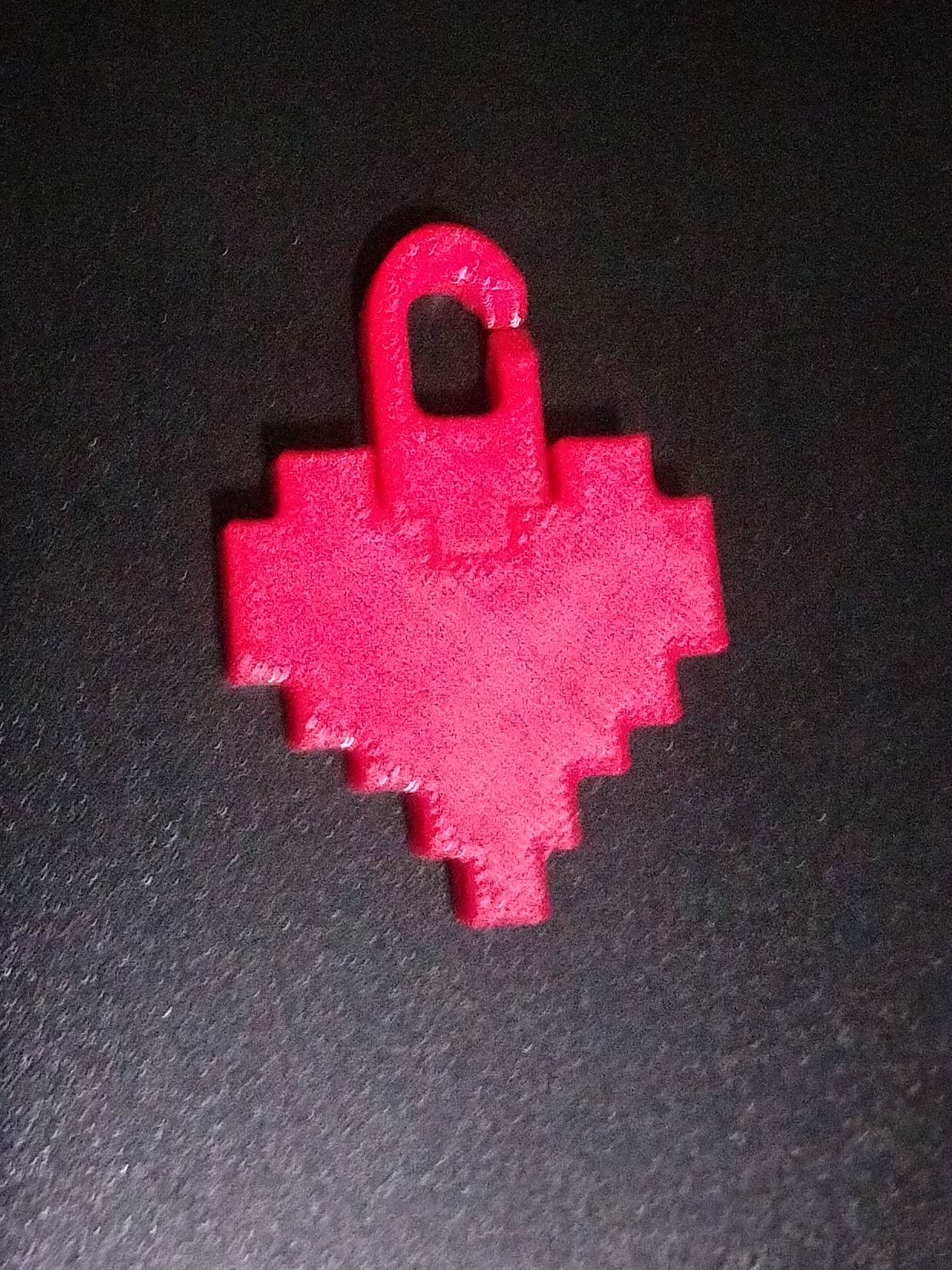 Miniatura 3 do modelo 3D Pixel heart keychain