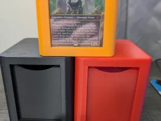 MTG Commander DeckBox - Protected Front Cover - Fits Double Sleeved - Token  Divider by thejkrules | Download STL model | Printables.com