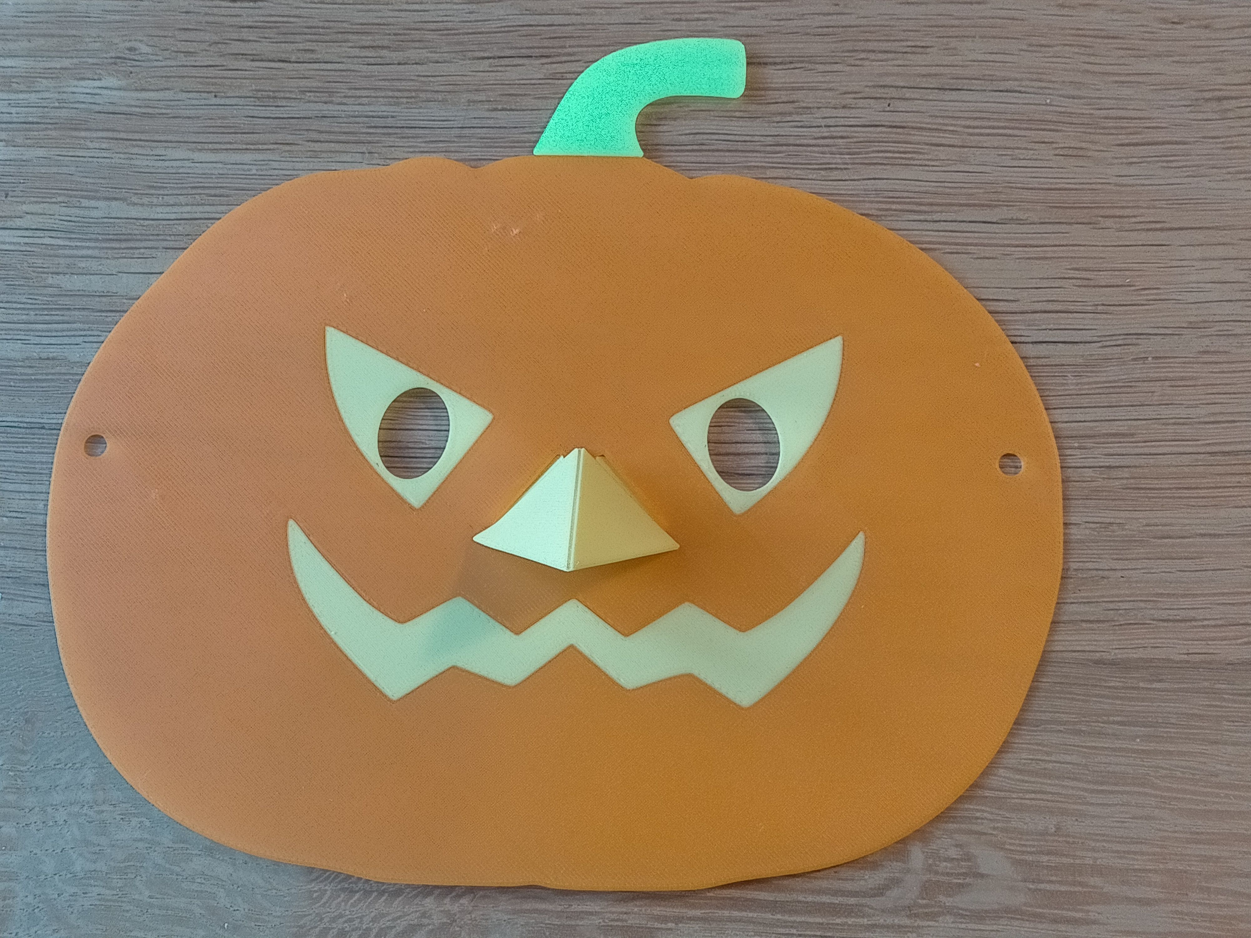 Masque de citrouille pour enfants - Pumpkin mask for children