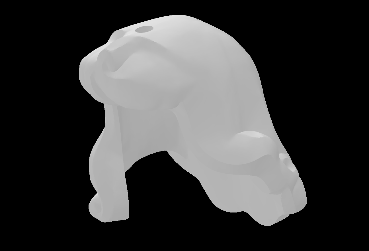 Lego Compatible (3361.dat) Minifig Hair Female Long with Part over Right Shoulder Curled Ends Hole on Top