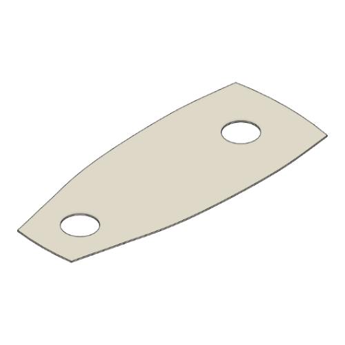 Ludwig Drums Classic Lug, 3D Printed Lug, Inner Spacer/Gasket, Vistalite, White