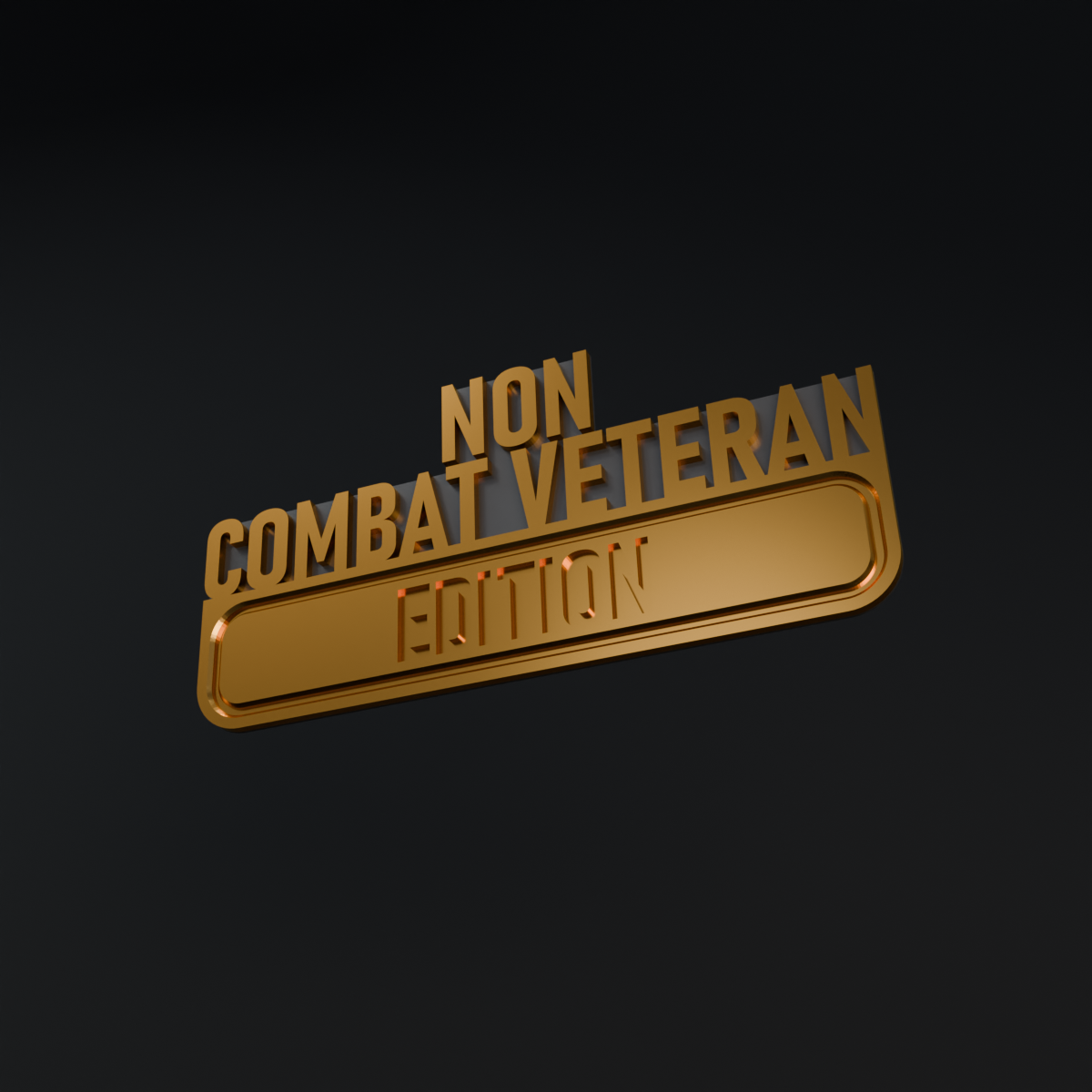 Non-Combat Veteran Edition plate