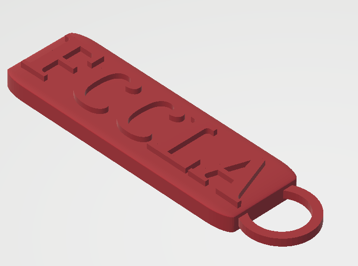 FCCLA keychain 3D model
