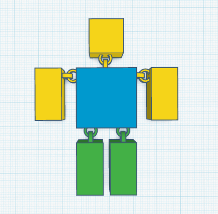Flexible roblox noob figure