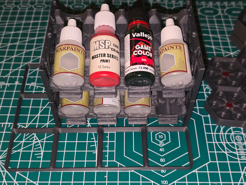 Parametric Paint Rack System compatible with Gridfinity