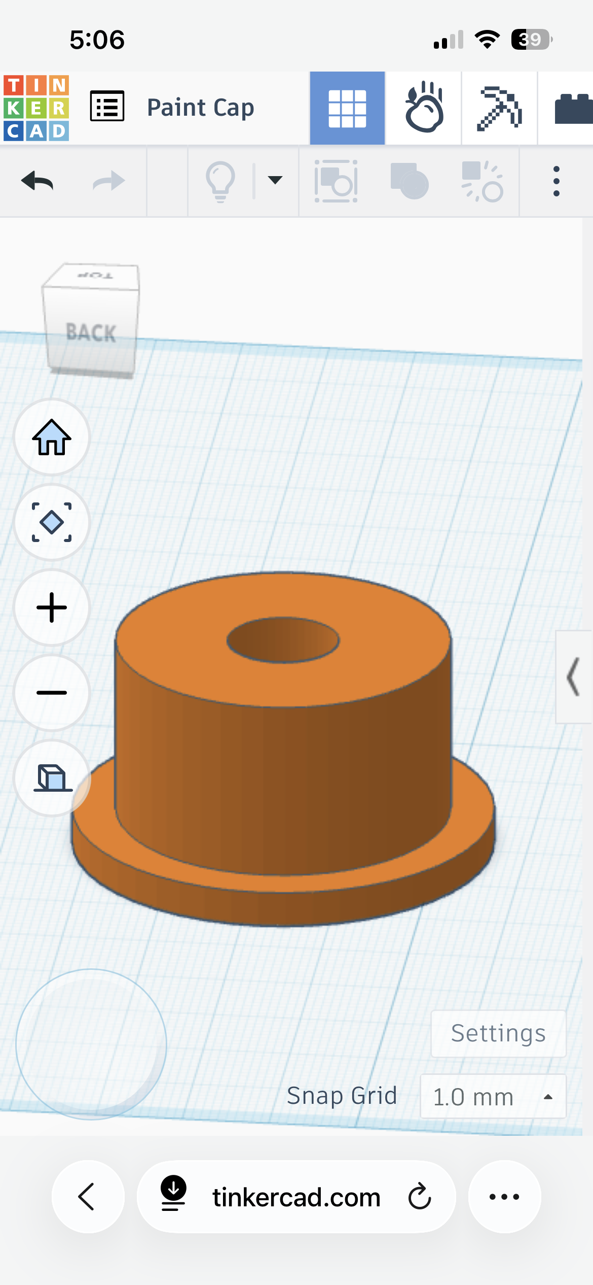 Paint roller end cap