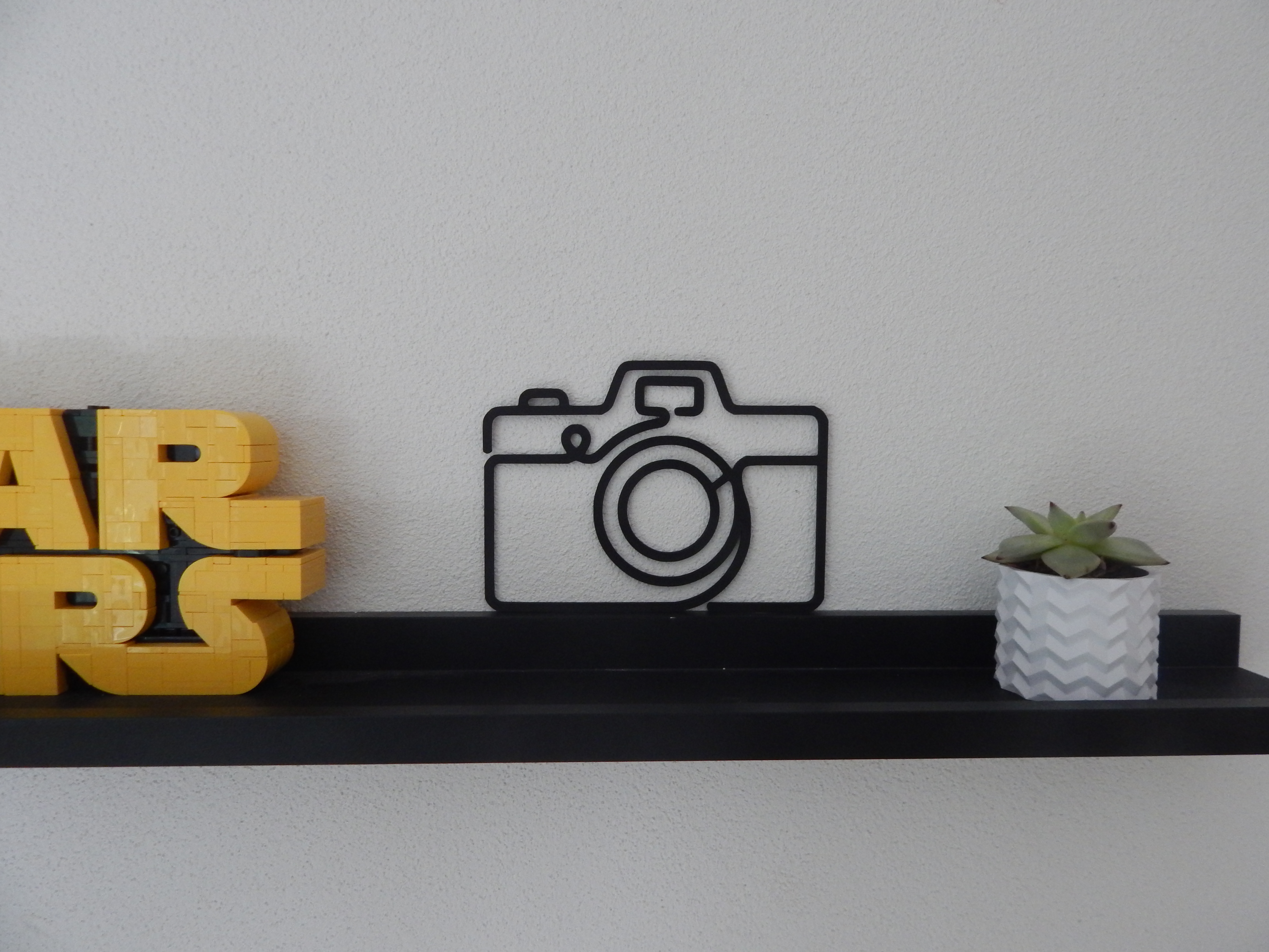 Camera Outline Wall Art