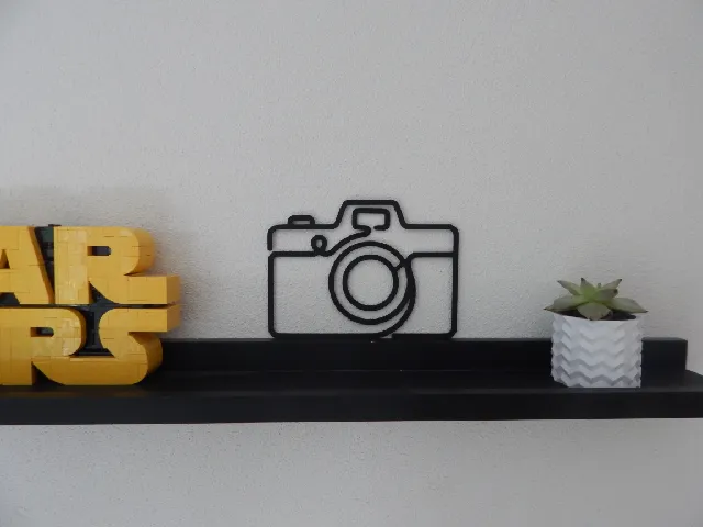 Camera Outline Wall Art