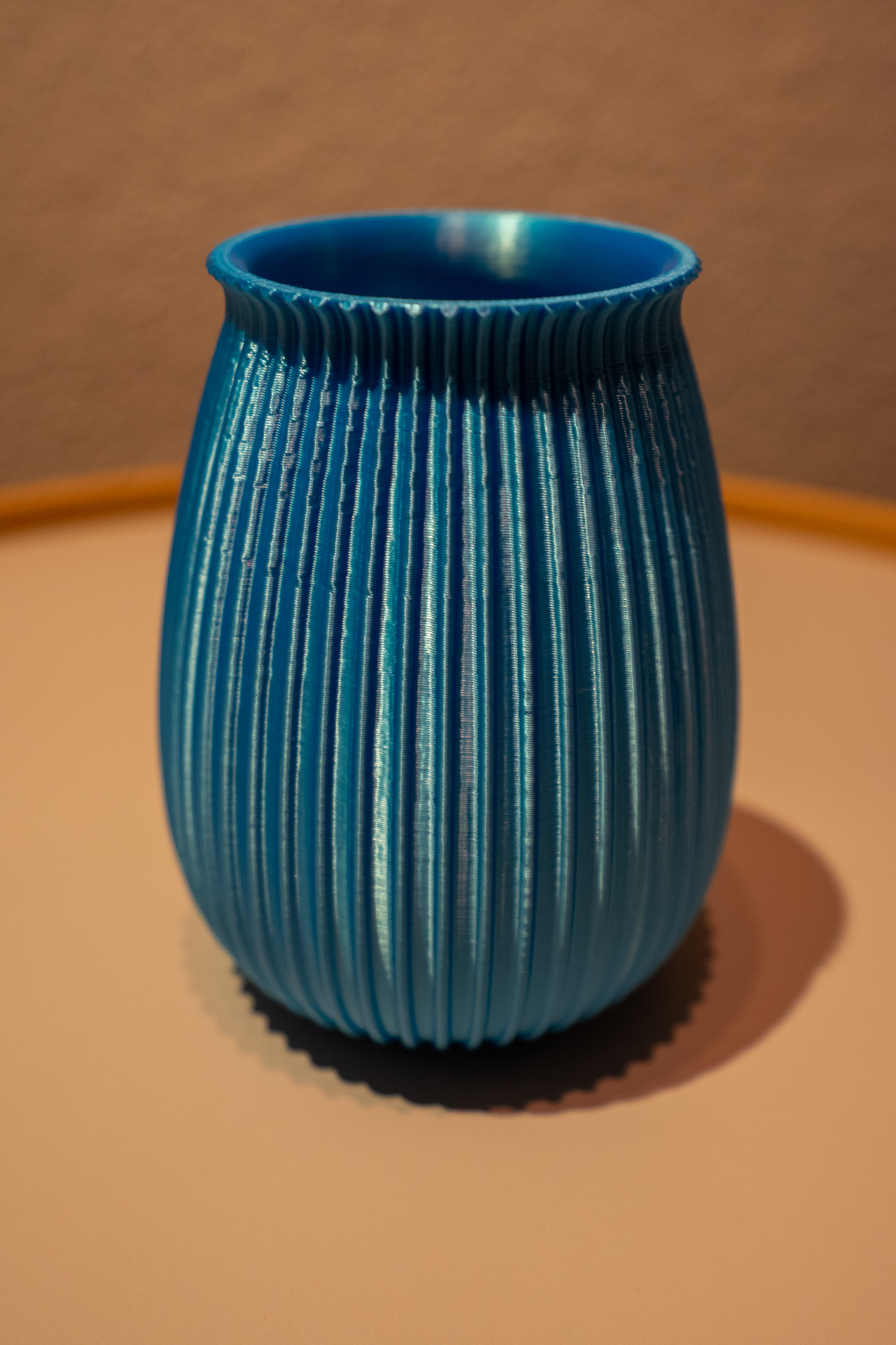 Ribbed Modern Vase