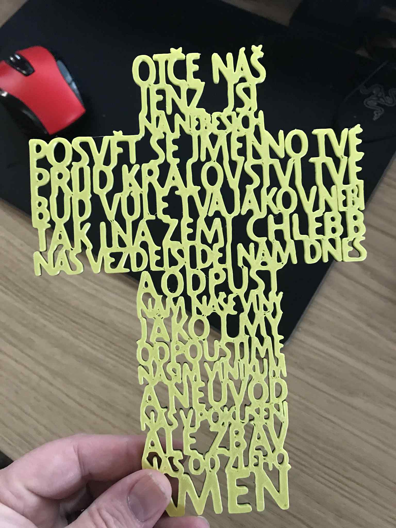 Our Father text in czech
