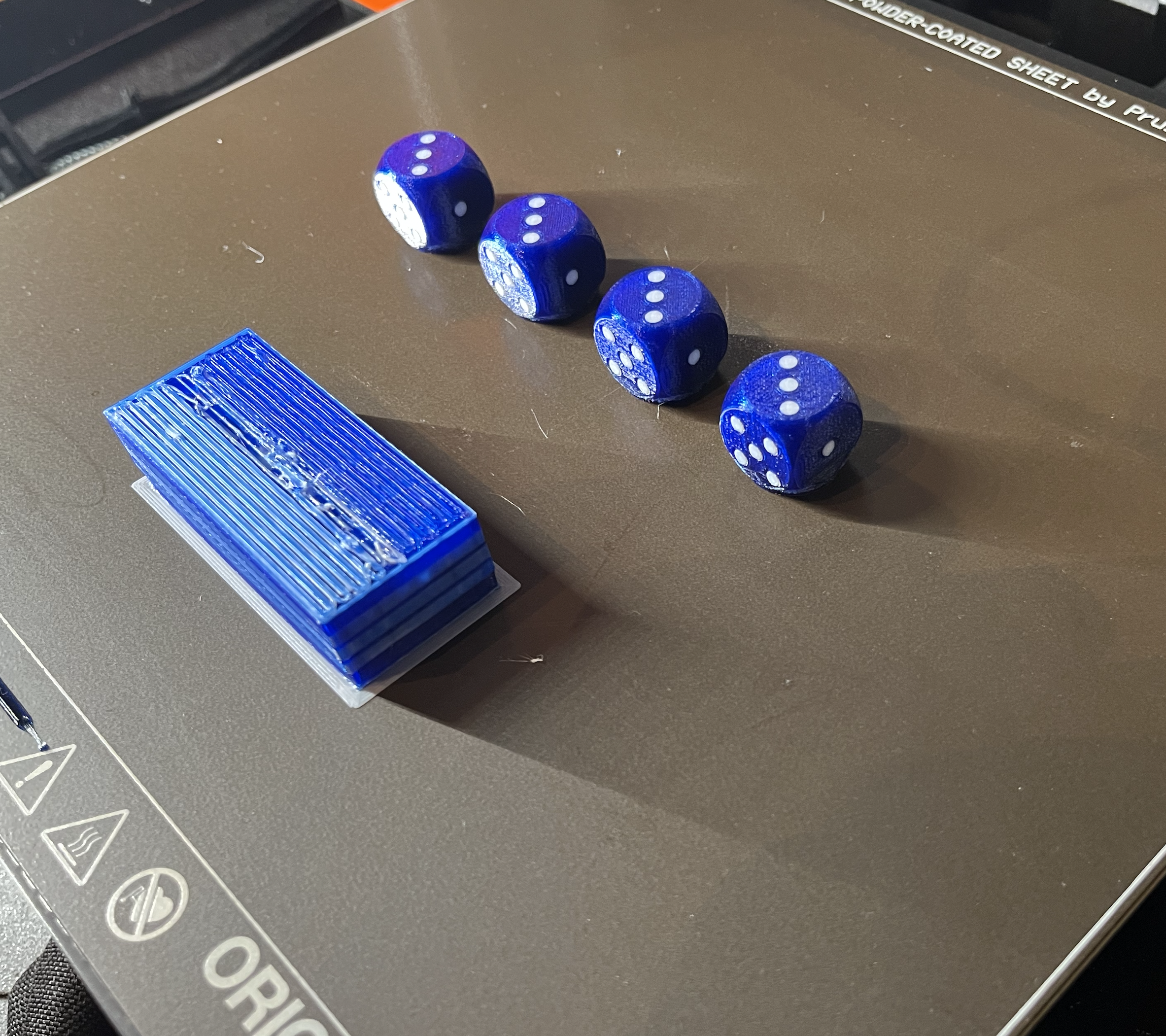 Spiel-Würfel 16mm leicht zu bemalen für MMU  -  16mm easy-to-paint game dice for MMU