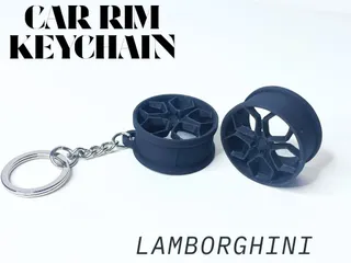 Car Rim Keychain - LAMBORGHINI