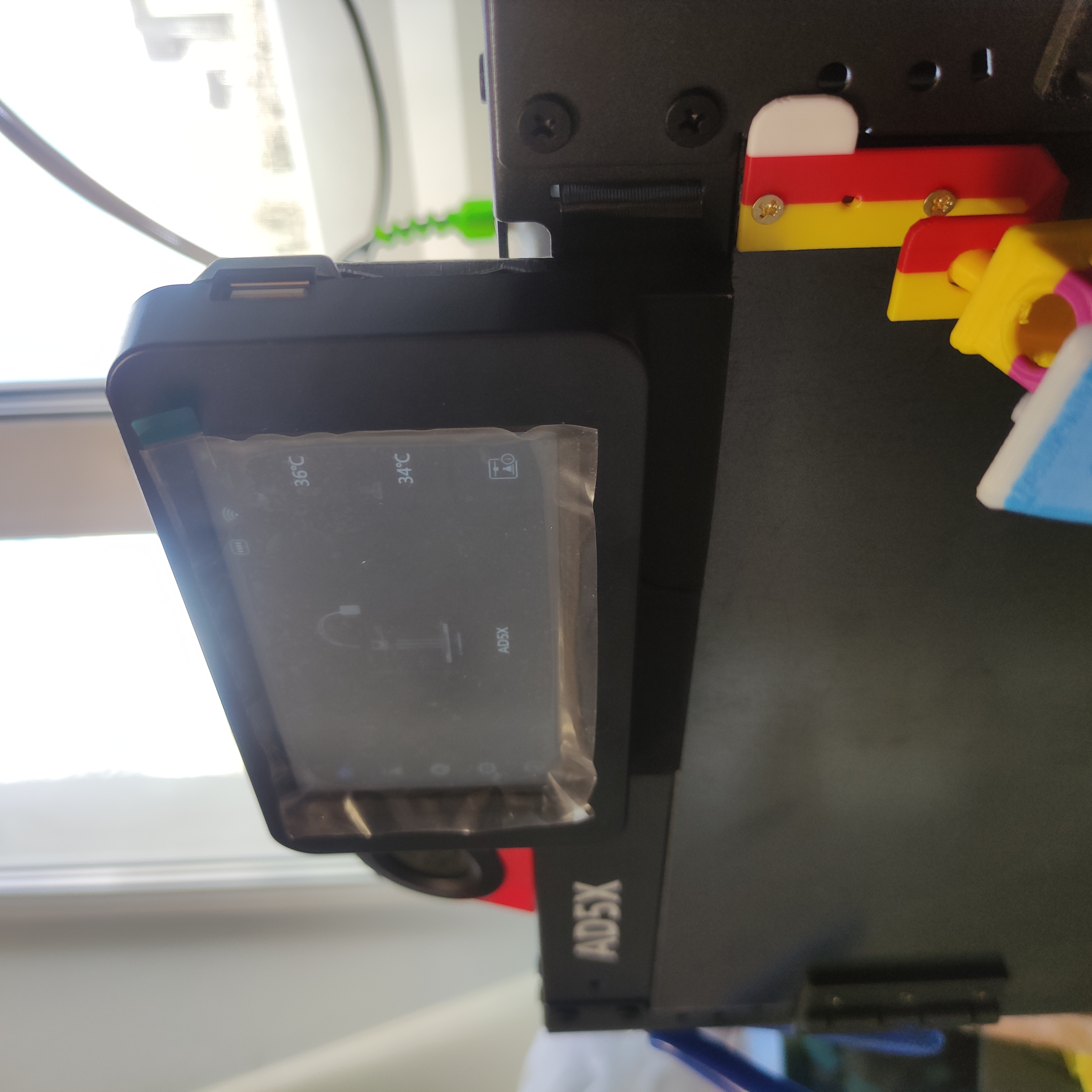 Vertical screen adapter for Flashforge ad5x