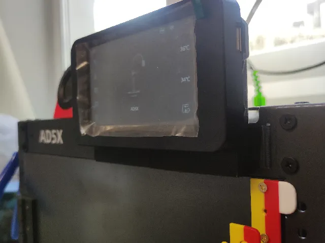 Vertical screen adapter for Flashforge ad5x