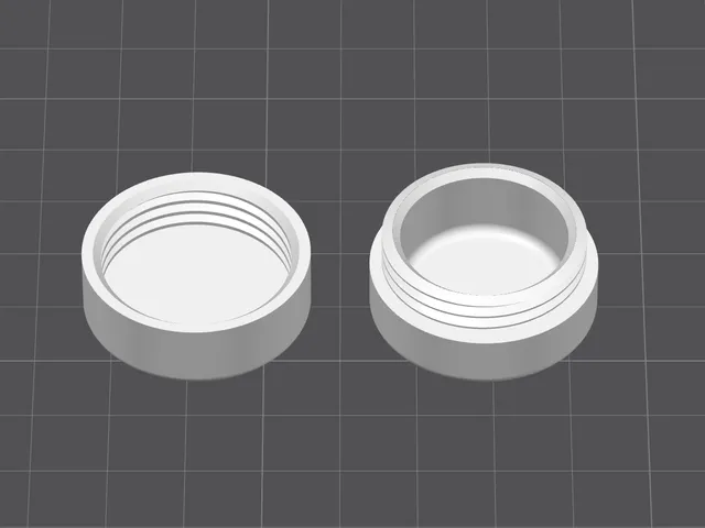 Mini Screw-Top Container – Two-Piece Design