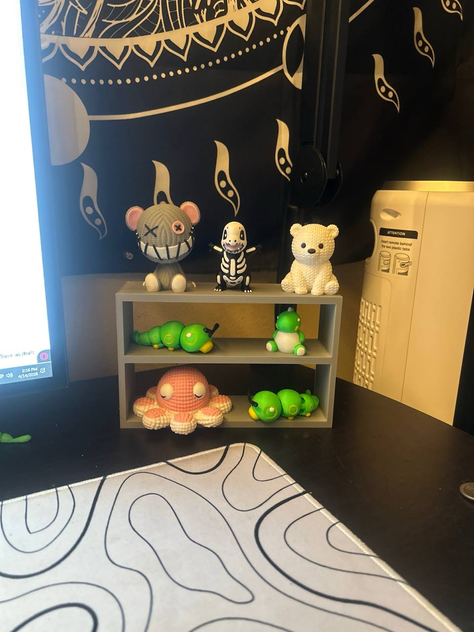 minifigure display shelf 3D model