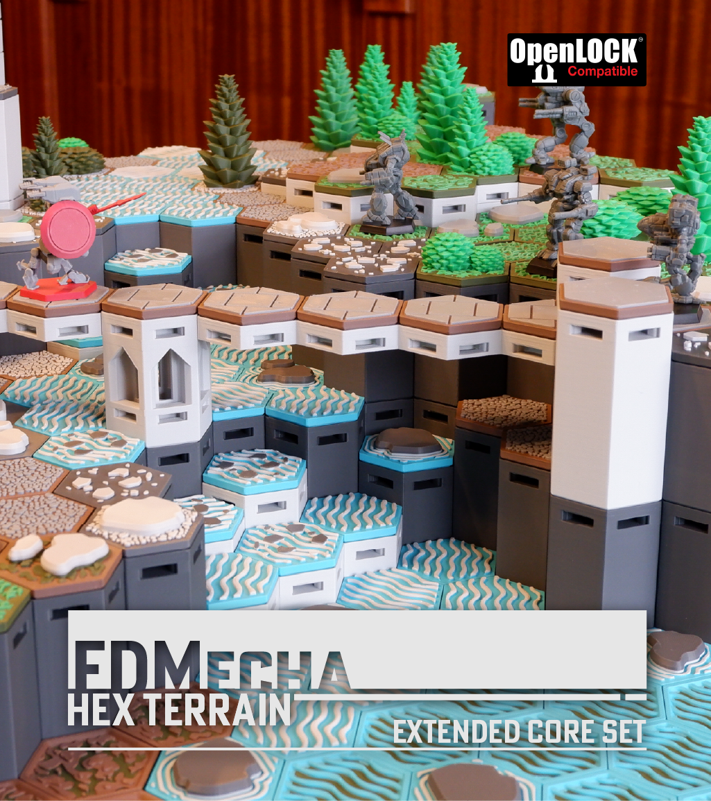 FDMecha Hex Tiles - Extended Core Set